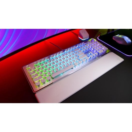 Teclado Turtle Beach Vulcan II mecánico AZERTY RGB reposamuñecas Blanco