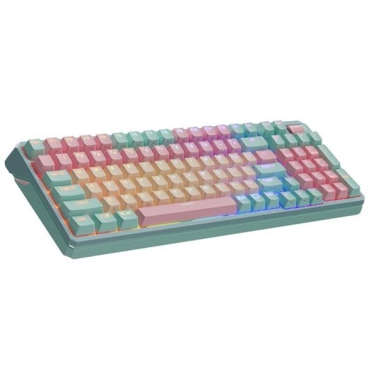 Tastatur Cooler Master MK770 Mechanisch ISO Fr Layout RGB Wireless Türkis