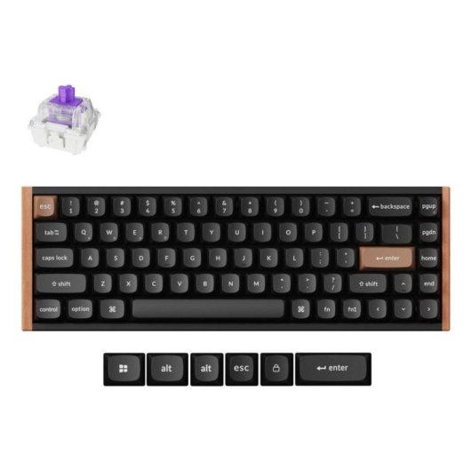 Teclado Keychron K6 HE magnético compacto con switches Gateron y RGB personalizable