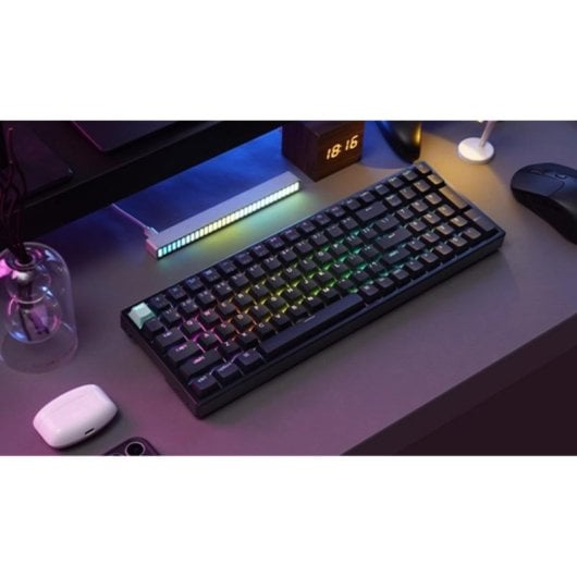 Teclado Keychron K4 HE mecânico Layout US RGB sem fios e com fios