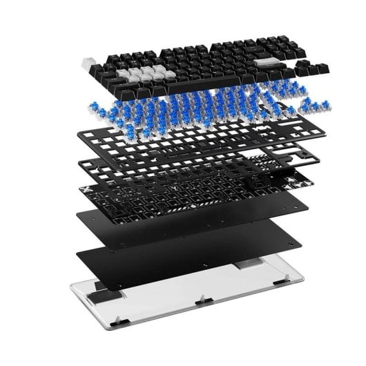 Teclado Pulsar PCMK 2 HE mecânico Layout ANSI RGB hot-swap gaming