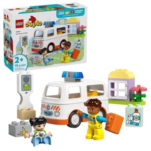 LEGO Duplo Ambulancia Con Conductor 10447 19 piezas