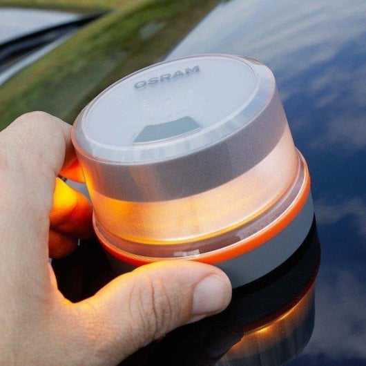 Baliza Osram V16 IoT Road Flare Omologata DGT Geolocalizzata LED Arancione
