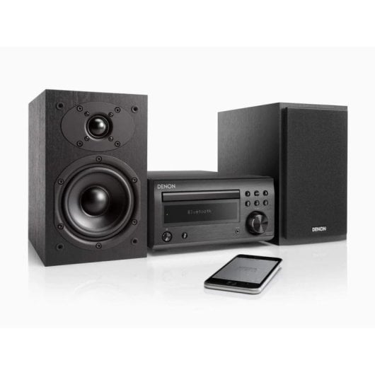 Minicadena Denon D-M41 60W RMS Bluetooth Radio FM DAB/CD Negra