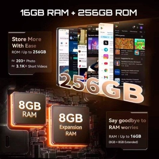 Cubot X100 5G 8GB 256GB 6.88" Schwarz