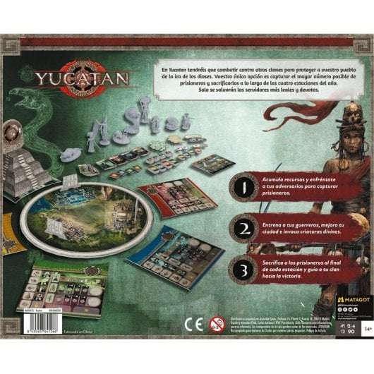 Juego de mesa Asmodee Yucatan estrategia competitivo 2-4 jugadores