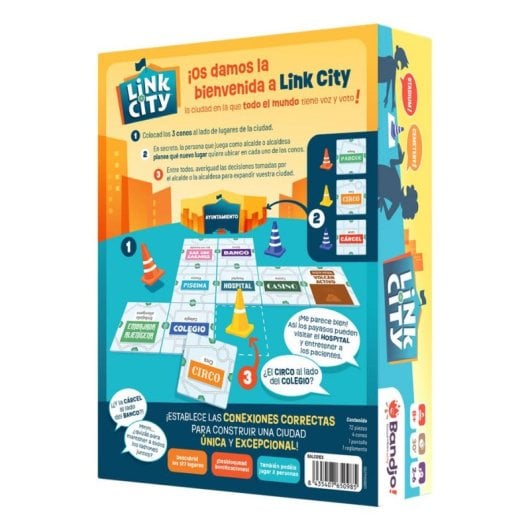 Jeu de société Asmodee Link City Stratégie coopératif 2-6 joueurs 8+ ans