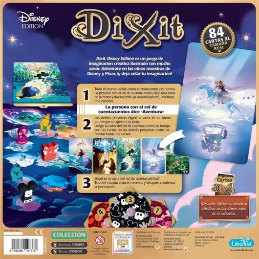 Jeu de société Disney Dixit Famille 84 cartes Multicolore