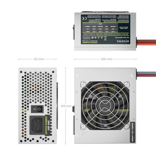 Fonte di Alimentazione Aisens ASPC-500SFX-SEO 500W SFX ATX 2.0 OCP/OVP/UVP/SCP/OPP/OTP