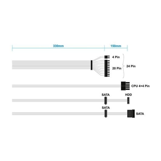 Fonte di Alimentazione Aisens ASPC-500SFX-SEO 500W SFX ATX 2.0 OCP/OVP/UVP/SCP/OPP/OTP