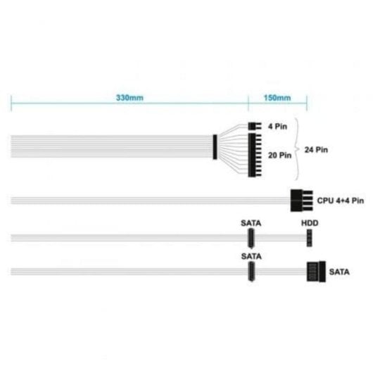 Fonte di Alimentazione Aisens ASPC-500SFX-SEO 500W SFX ATX 2.0 OCP/OVP/UVP/SCP/OPP/OTP