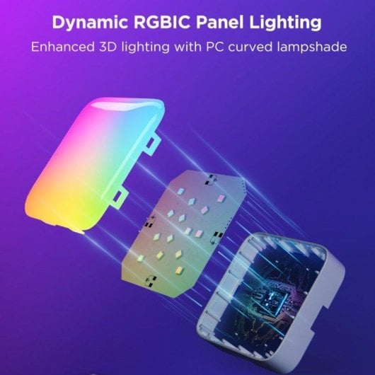 Painel LED de parede Govee Smart Mini 10 unidades RGBIC controlo inteligente