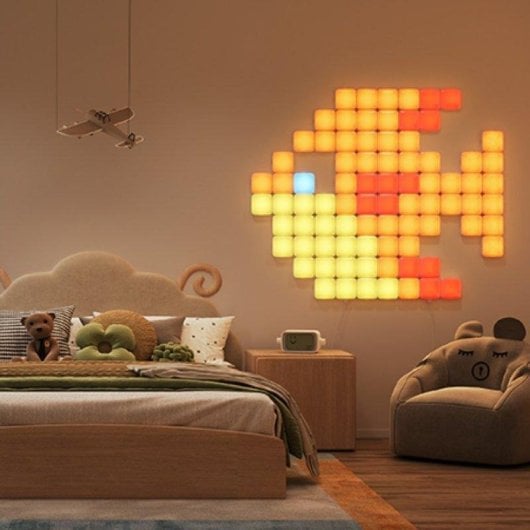 Painel LED de parede Govee Smart Mini 10 unidades RGBIC controlo inteligente