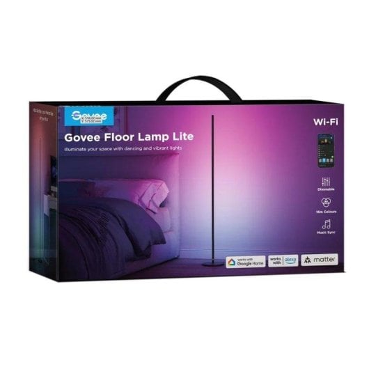 Lámpara de pie Govee H8076 RGBICW inteligente 16000000 colores Wi-Fi Bluetooth regulable