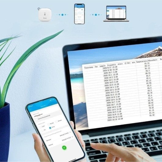 Temperatursensor Govee H5179 Wi-Fi Bluetooth Hohe Präzision Batteriebetrieb