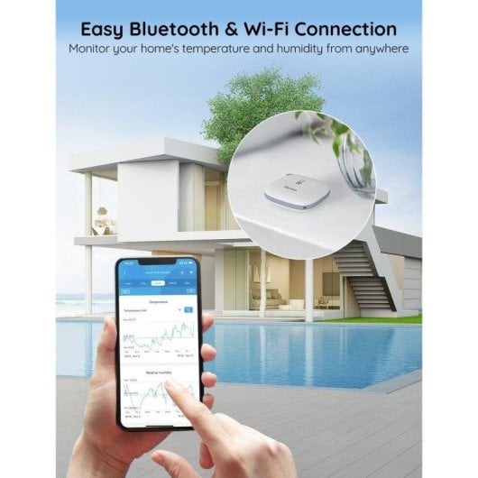 Temperatur- und Feuchtigkeitssensor Govee H5179 Wi-Fi Bluetooth Hochpräzision