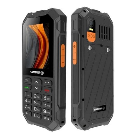 Téléphone Hammer 6 LTE Double SIM 4G 2.4" 2500 mAh Antichoc Noir Orange
