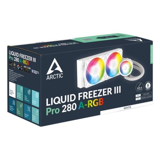 Refrigerazione Liquida Arctic Liquid Freezer III Pro 280mm 2 Ventole A-RGB Bianco
