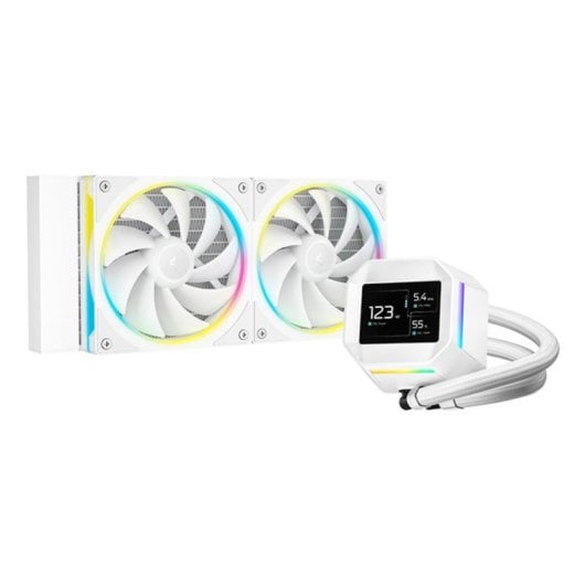 Refrigeration Liquide DeepCool LM240 WH 240mm 2 Ventilateurs LED Blanc