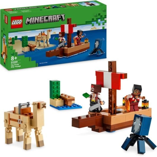 LEGO Minecraft Das Piratenschiff-Reise 21259 166 Teile