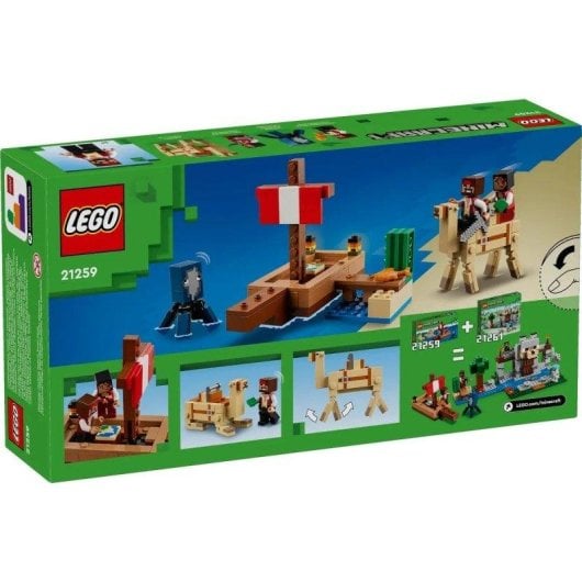 LEGO Minecraft Das Piratenschiff-Reise 21259 166 Teile