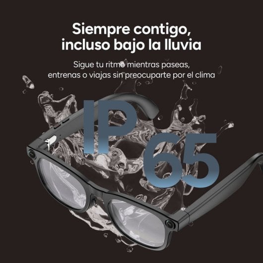 Gafas inteligentes Ksix Spectrum 8MP Full HD IA Almacenamiento 4GB Negro