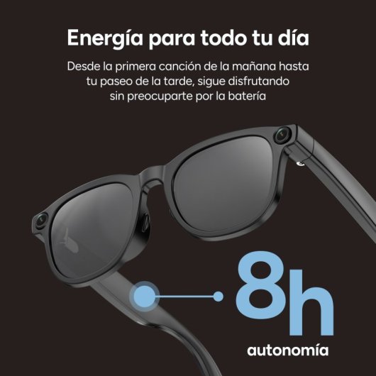 Occhiali Intelligenti Ksix Spectrum 8MP Full HD 4GB IA Anti-Shake Neri