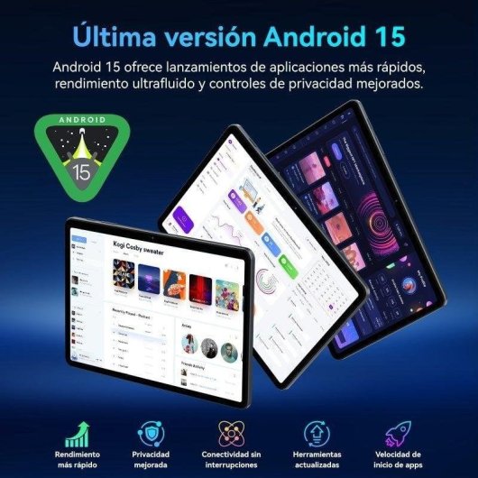 Tablet Zenva T80 WiFi 10,1" 18GB 128GB Cinzento