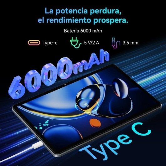 Tablet Zenva T80 WiFi 10,1" 18GB 128GB Cinzento