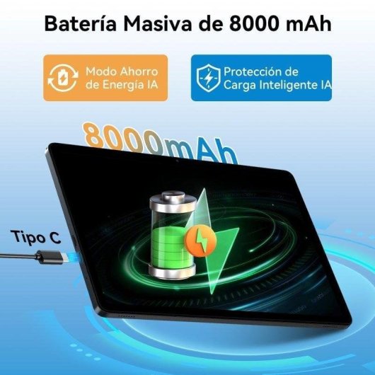 Tablet Zenva T90 WiFi 11" 8GB 128GB Gris