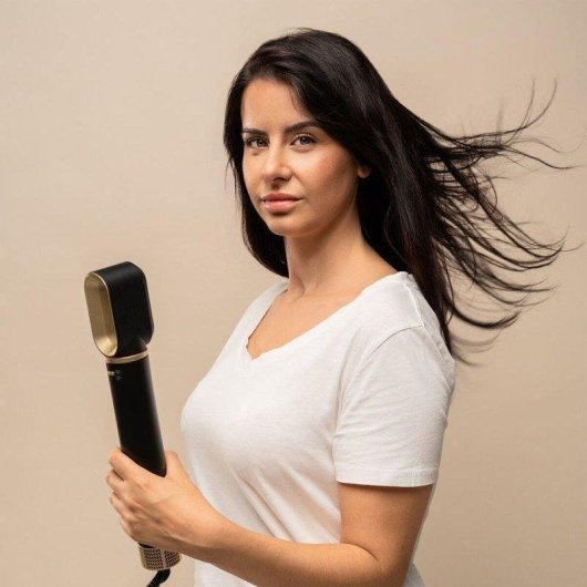 Multi-Haarstyler InnovaGoods Wavify 1500W Ionen Coanda 3 Temperaturen 7 Aufsätze Schwarz-Gold