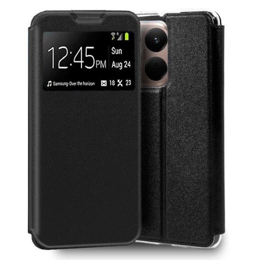 Funda para móvil Cool Flip Cover Libro Polipiel Negra Apertura Lateral para Xiaomi 15T Pro