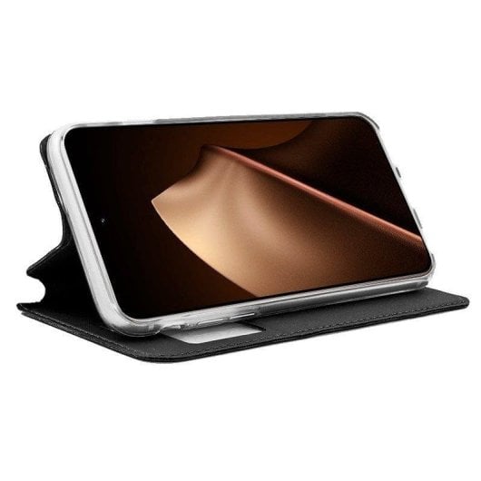 Funda para móvil Cool Flip Cover Libro Polipiel Negra Apertura Lateral para Xiaomi 15T Pro