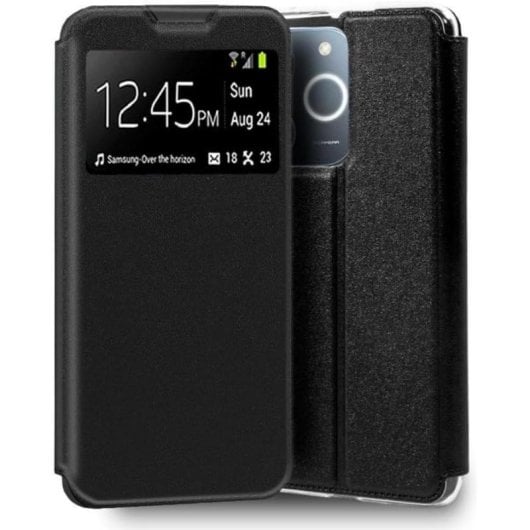 Funda para móvil Cool Flip Cover Libro Sintético Negro Protección 360° para Realme Note 70T