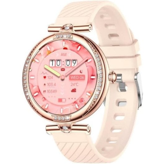 Cool Mónaco Bluetooth AMOLED Rose Gold Llamadas Salud Mujer Universal