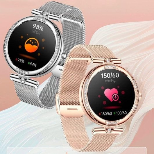 Cool Mónaco Bluetooth AMOLED Rose Gold Llamadas Salud Mujer Universal