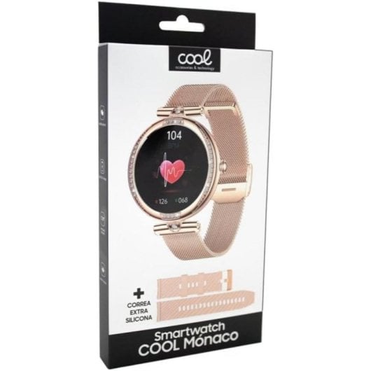 Cool Mónaco Bluetooth AMOLED Rose Gold Llamadas Salud Mujer Universal