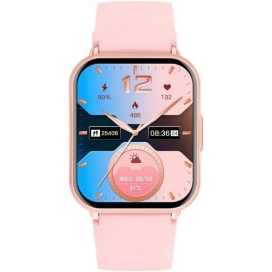 Cool Cascais Bluetooth 50mm LCD Rosa L Chamadas Monitorização Saúde Desporto