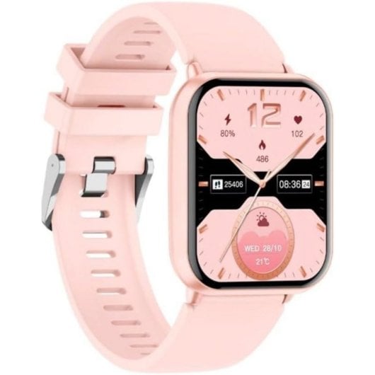 Cool Cascais Bluetooth 50mm LCD Rosa L Chamadas Monitorização Saúde Desporto