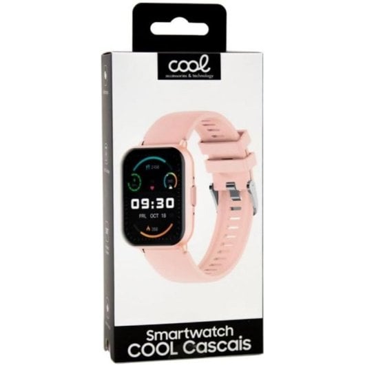 Cool Cascais Bluetooth 50mm LCD Rosa L Chamadas Monitorização Saúde Desporto