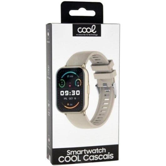 Montre Connectée Cool Cascais Bluetooth 50mm Écran Silicone Champagne Appels Santé Sport