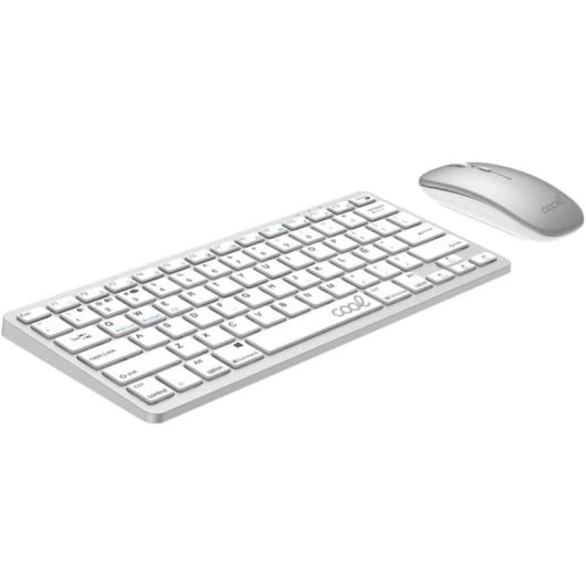 Tastiera e Mouse Bluetooth COOL Mobility bianco compatto Layout ES per PC e Tablet