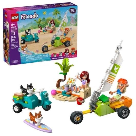 LEGO Friends Aventura De Perros Surferos E Scooter 42641 113 peças