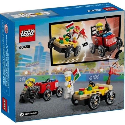 LEGO City Pizza Contre Camion de Pompiers 60458 70 pièces