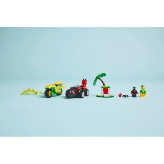 LEGO Marvel Spin And Electro Dinosaur Vehicle Chase 11198 124 peças