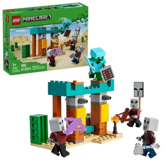 LEGO Minecraft La Pattuglia del Deserto di Illager 21267 105 pezzi