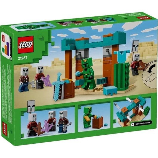 LEGO Minecraft La Pattuglia del Deserto di Illager 21267 105 pezzi