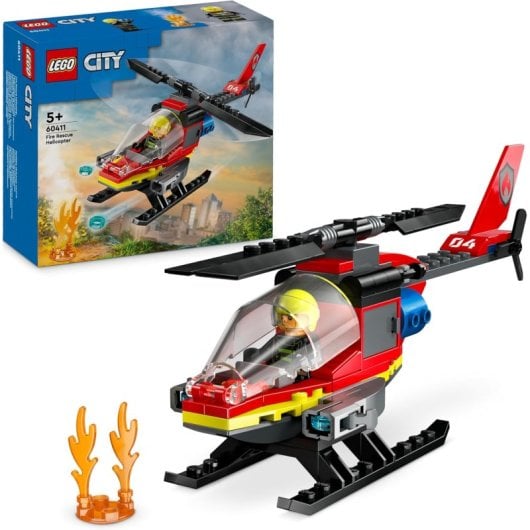 LEGO City Helicóptero de Rescate y Bomberos 60411 168 piezas
