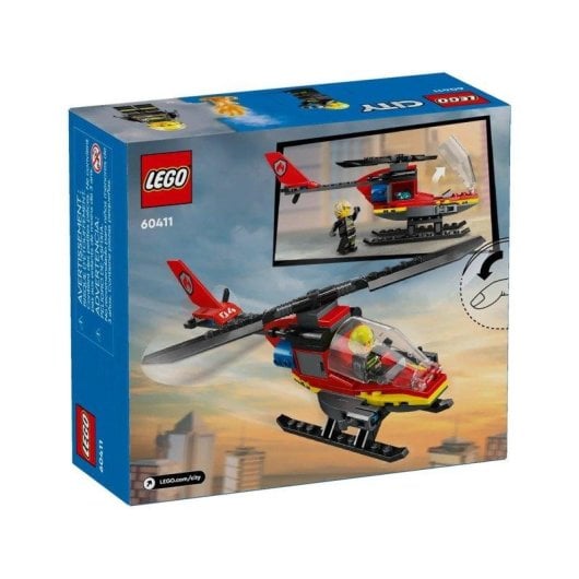 LEGO City Helicóptero de Rescate y Bomberos 60411 168 piezas