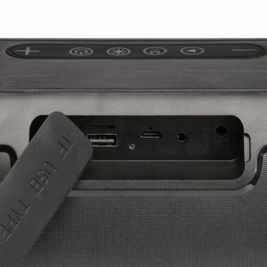 Altavoces Denver Portátiles Inalámbricos 20W Bluetooth IPX4 LED Negro